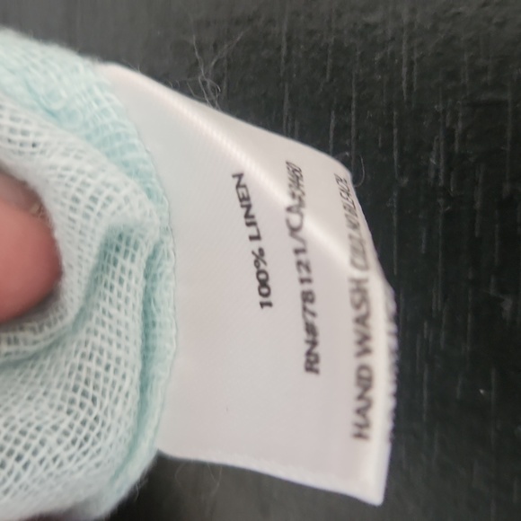 Eileen Fisher light blue linen tunic - Picture 3 of 9